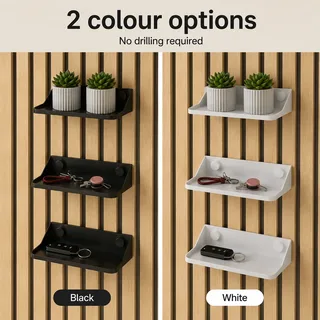 Acoustic Panel Shelf Bracket No-Drill Acoustic Panel Shelf SX160 | Wholesale & OEM acoustic panel accessory