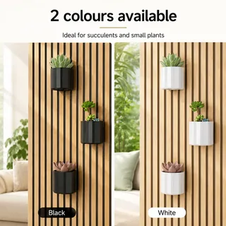 Acoustic panel flower pot SX-0155 No-Drill Acoustic Panel Planter for Wood Slat Walls acoustic panel accessory