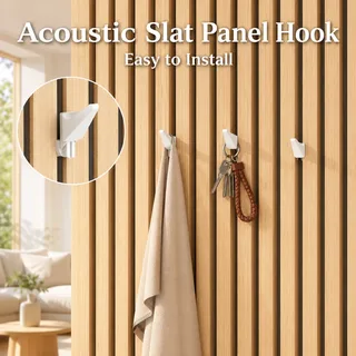 Acoustic panel hook SX131 Acoustic Slat Wall Hook | No-Drill Accessory acoustic panel accessory