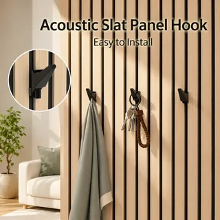 Acoustic panel hook SX131 Acoustic Slat Wall Hook | No-Drill Accessory acoustic panel accessory