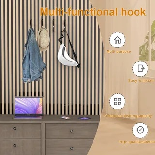 Acoustic panel hook SX133 Dual Acoustic Slat Wall Hook with Locking Screw acoustic panel accessory
