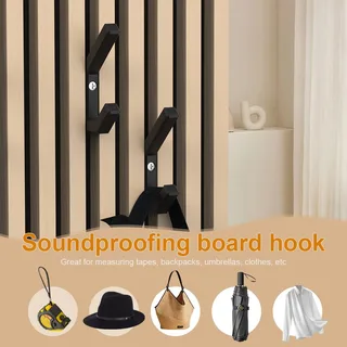 Acoustic panel hook SX133 Dual Acoustic Slat Wall Hook with Locking Screw acoustic panel accessory
