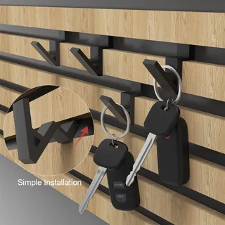 Acoustic panel hook SX134 Horizontal Acoustic Slat Wall Hook - Slot-Mounted Panel Accessory acoustic panel accessory