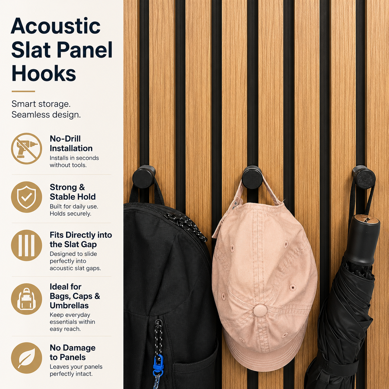 Acoustic Panel Hook 6-pack