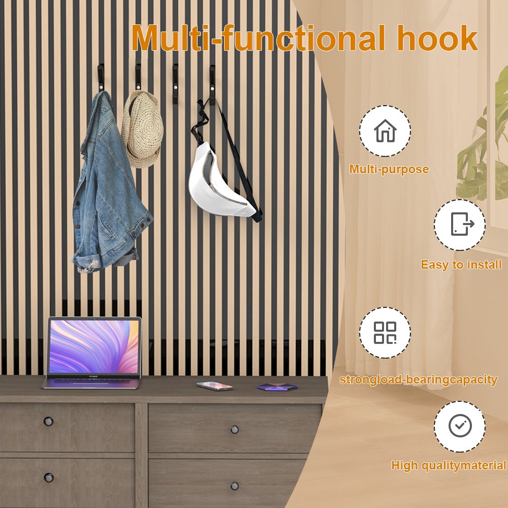Acoustic panel hook SX133 Dual Acoustic Slat Wall Hook with Locking Screw acoustic panel accessory