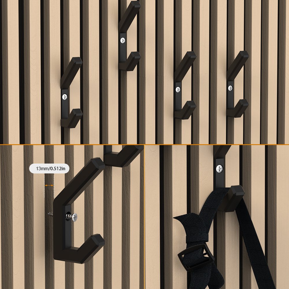 Acoustic panel hook SX133 Dual Acoustic Slat Wall Hook with Locking Screw acoustic panel accessory