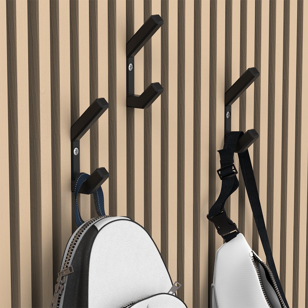 Acoustic panel hook SX133 Dual Acoustic Slat Wall Hook with Locking Screw acoustic panel accessory