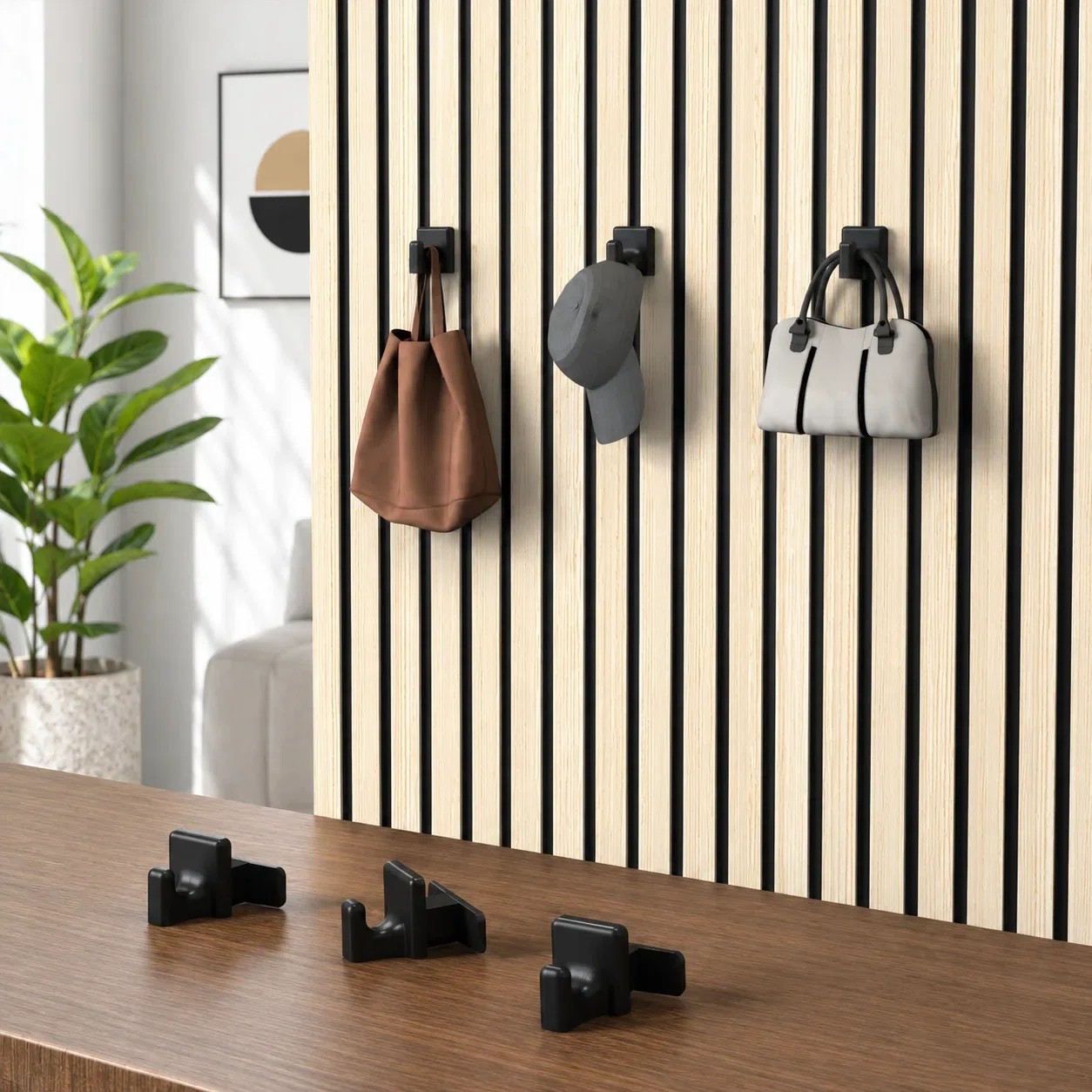Acoustic panel hook SX135 No-Drill Acoustic Slat Wall Hook for Bags and Hats acoustic panel accessory