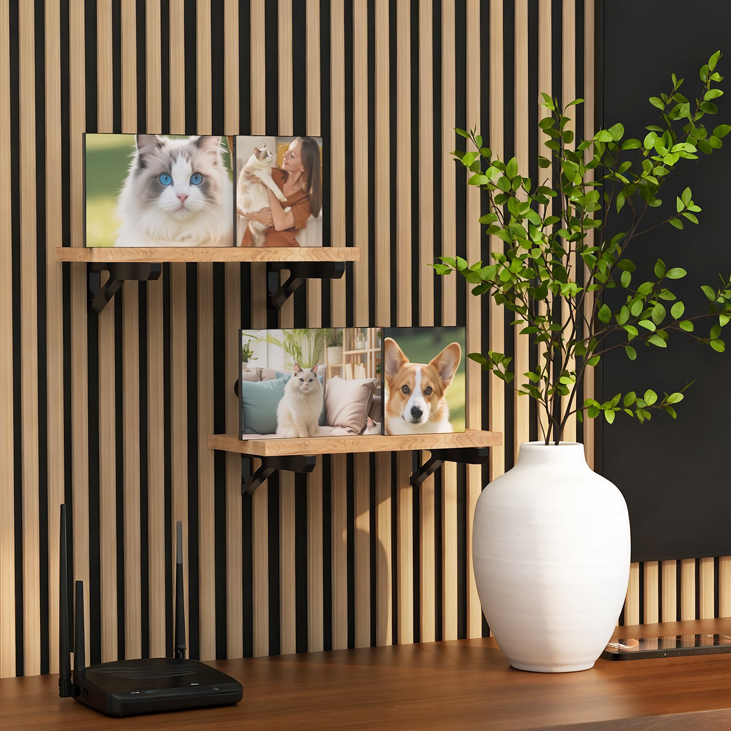 Acoustic panel accessories in Salón